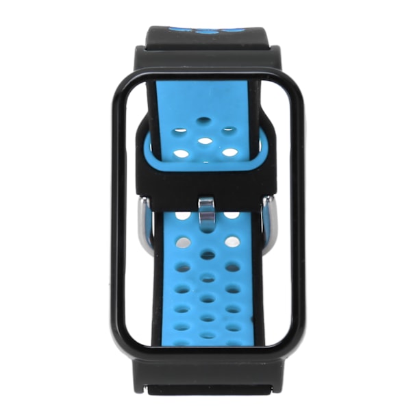 Hengittävä watch ranneke suojaavalla puskurin case , joka sopii Mi Band 7 pro musta sininen ja musta case