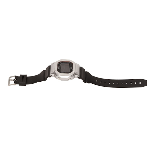 Elektronisk watch Vattentät Casual Snygg digital watch med ljus för män, kvinnor, studenter, svart silver