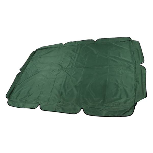 Swing Canopy 600D Silverbelagd Oxfordtyg Vattentät Swing Top Cover för Utomhus Mörkgrön