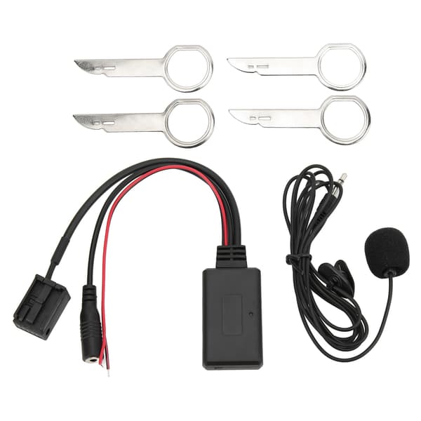 Trådløs Bluetooth AUX IN-adapter håndfri med mikrofon, erstatning for Focus 2004 og nyere 6000CD