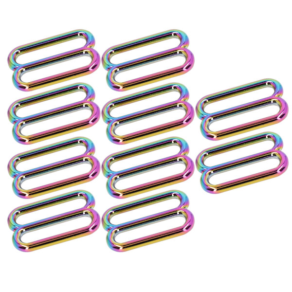 10 stk. 8-formet spænde i forskellige størrelser - Metal - Enkel betjening - Fint håndværk - Justerbar spænde 32 mm/1,3 tommer