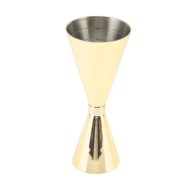Jigger Rostfritt Stål 30mm till 60mm Elegant Flexibel Jigger Kon för Cocktail Bartending Guldplätering