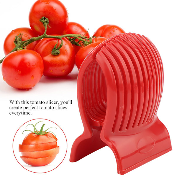 Tomatskjærer Sitronskjærer Multifunksjonell Rund Fruktskærer med Ergonomisk Design