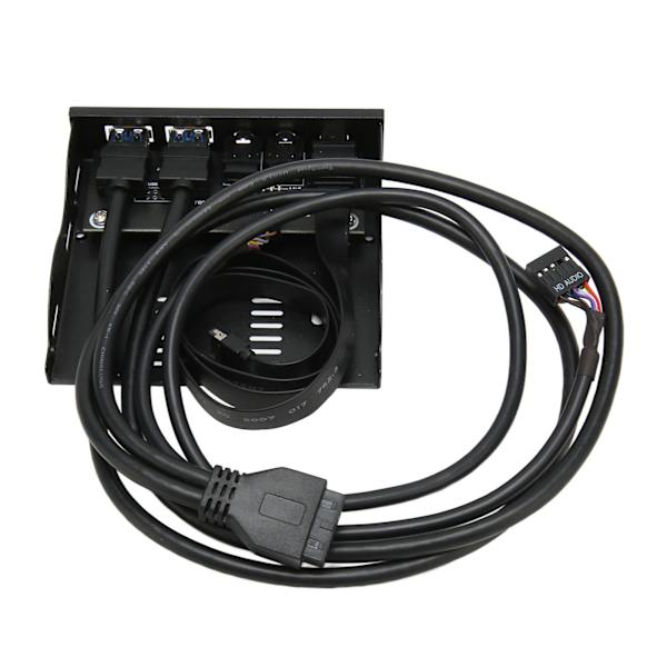 Frontpanel USB 3.2 Hub 10 Gbps Plug and Play Iron Shell Floppy Disk Reader til Win til Linux