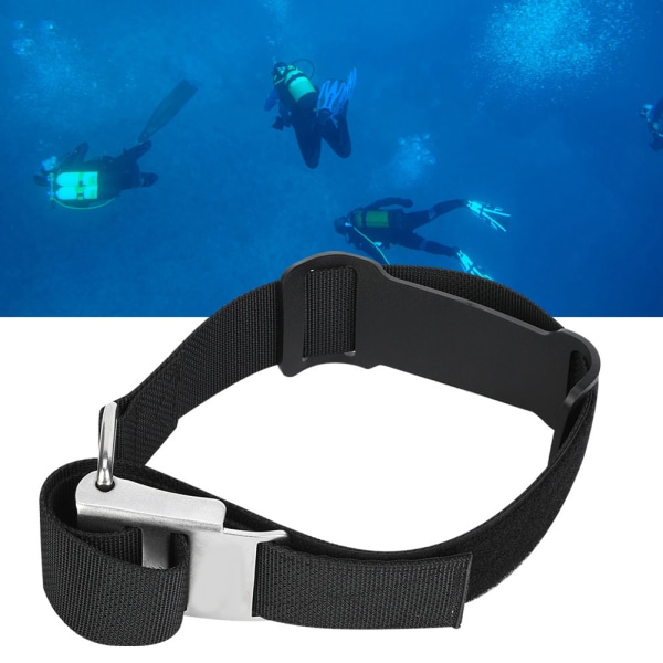 KEEP DIVING TS-936 Scuba Diving Tank Cylinder Strap Vægtbælte med SpændeSort