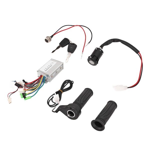 24V 350W Elektrisk Cykel Controller Sæt Børsteløs Controller Gasgreb Opladningsgrænseflade Elektrisk Dørlåssæt