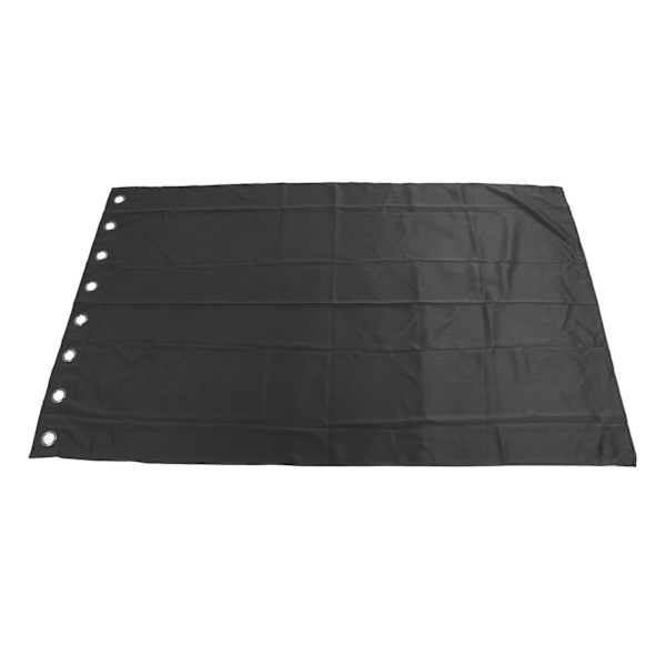 Mörkläggningsgardiner med öljetter, stansfria, termiskt isolerade, mörkläggande gardiner för sovrum, vardagsrum, svart, 132x213cm / 52.0x83.9in