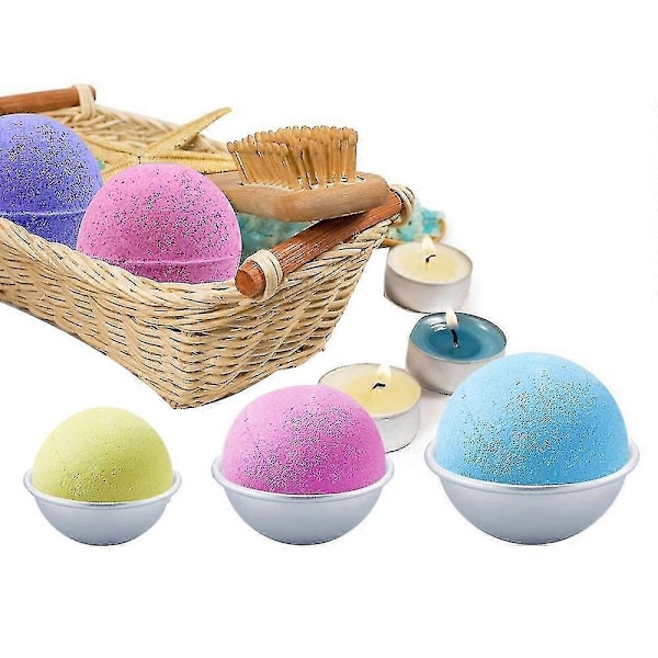Badebombeforme Sæt Med 16 DIY Fizzies/badebombeform Rustfrit Stål Badebombeformsæt