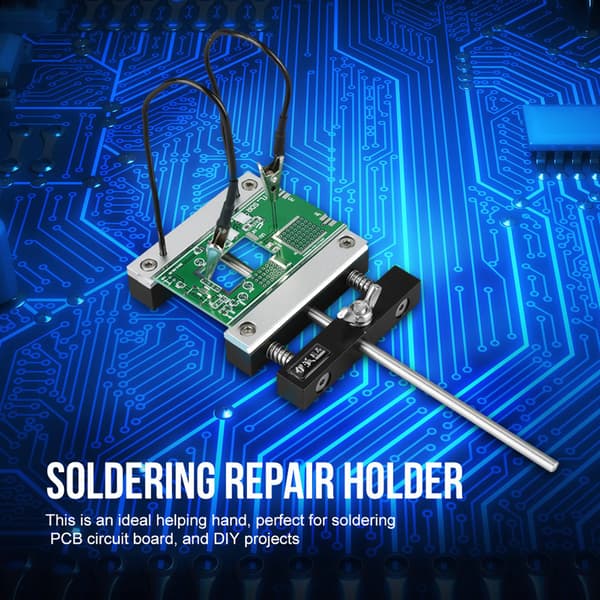 1 sæt printplade loddestation PCB-pladeholder med to kaliberklemmer