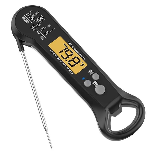 Grillning och Matlagning - Vattentät Digital Kötttermometer med Flasköppnare