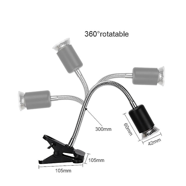 Varmeisolasjonslampe svart naken lampe + pære 25W Eurocode