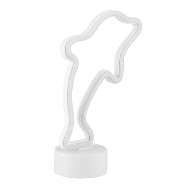 Delfinformet LED Neonlys Vanntett Liten Nattlampe for Romdekorasjon