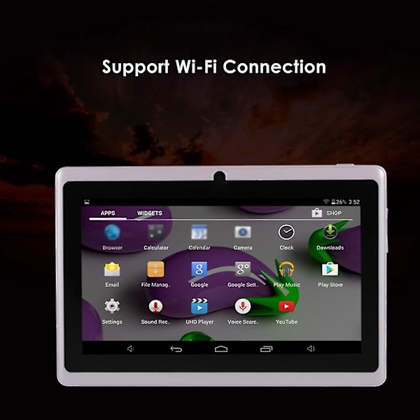 7 Tommers Nettbrett for Barn med Doble Kameraer 8 GB Quad Core Wi-fi Nettbrett Pad-P