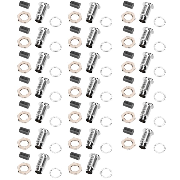 20 stk. LED-holder Bezel Mount Lysdiode Flad Metal Messing Base Industriel Kontrol 5 mm