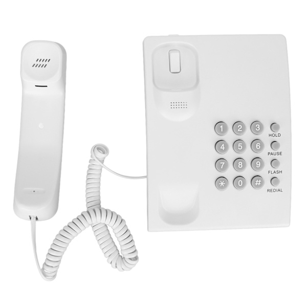 Bordtelefon til vægmontering - Genopkald af sidste nummer - P T-tilstand - Ledningstelefoner til hjem og hotel