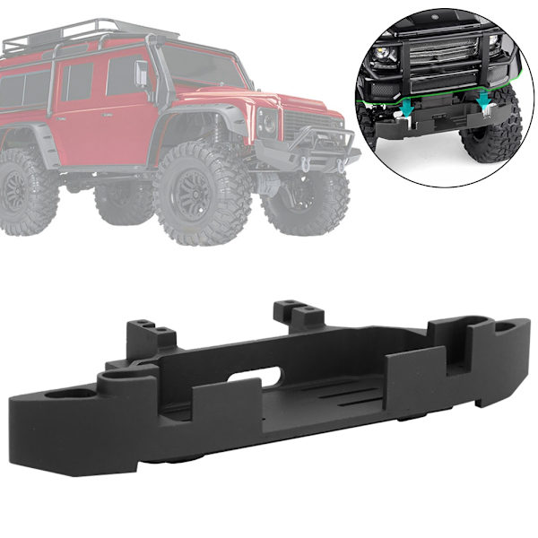Metall främre stötfångarbas Uppgraderingsersättningstillbehör Passar för TRX-4 RC-bil Utan vinsch