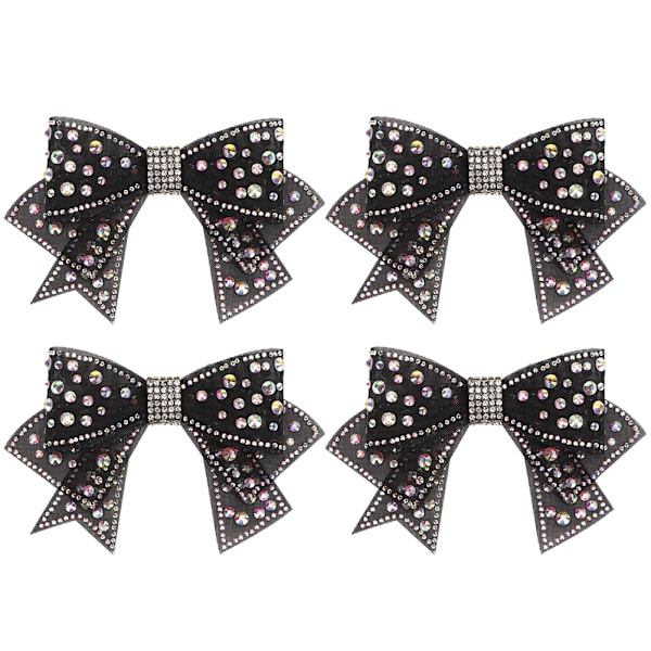 Elegant Crystal Shoe Clip Bowknot dekorationssats för klackar, kläder och väskor