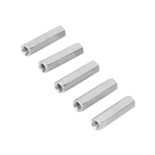5st M8 * 50 Lång Stångmutter Hexagonal Hylsmutter Gängade Fästelement