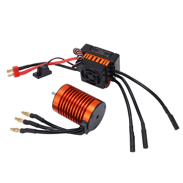 F540 4370KV RC harjaton moottori 60A ESC vedenpitävä T-liitin moottori ESC -sarja kaikille 1/10 harjattomille RC-autoille