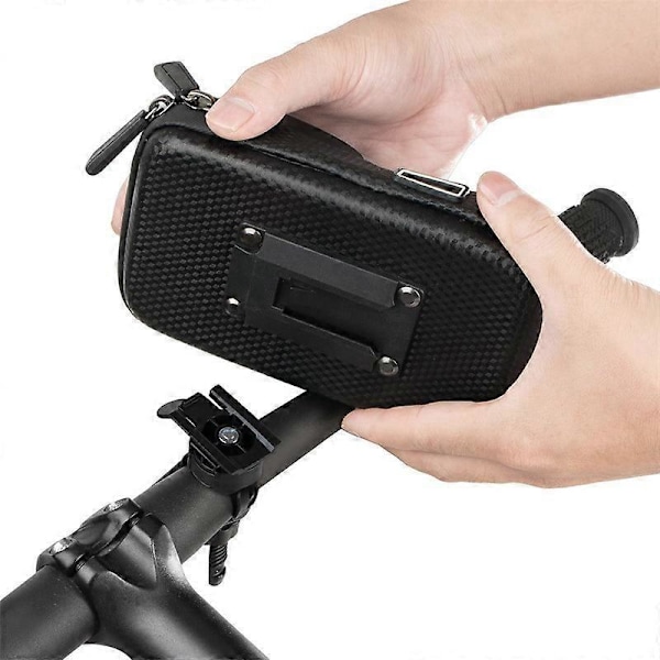 Sykkelveske Vanntett Topprør Telefonveske Frontramme Mountainbike Berøringsskjerm Mobiltelefonholder Veske Kompatibel med iPhone X, 8 Plus 7