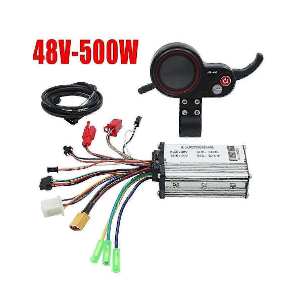 48V 500W Kontroller MR-100 LCD Display Mätare Instrumentbräda Kit kompatibelt med KUGOO Elektrisk