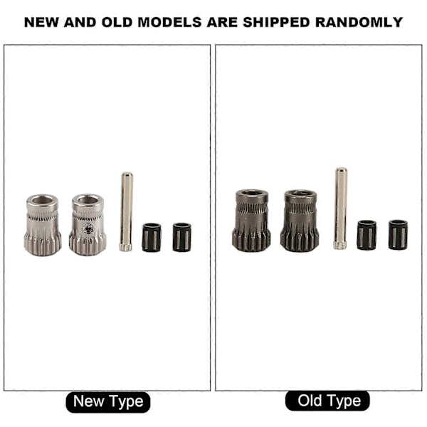 3D-skrivare Extruder Drev Hårdat Stål RNC Nano Beläggning Hög Hårdhet Dubbel Driv Drev Hjul Axel Lager Kit