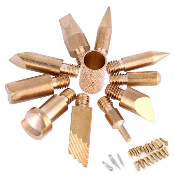 23PCS Craft vedeldande pennspetsar Stencillödning Pyrography Working Carving