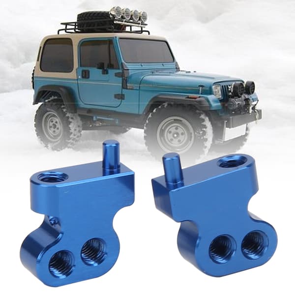 Justerbar aluminiumslegering frontdæmper stødbeslag passer til RC 1/10 Tamiya CC01 Blå