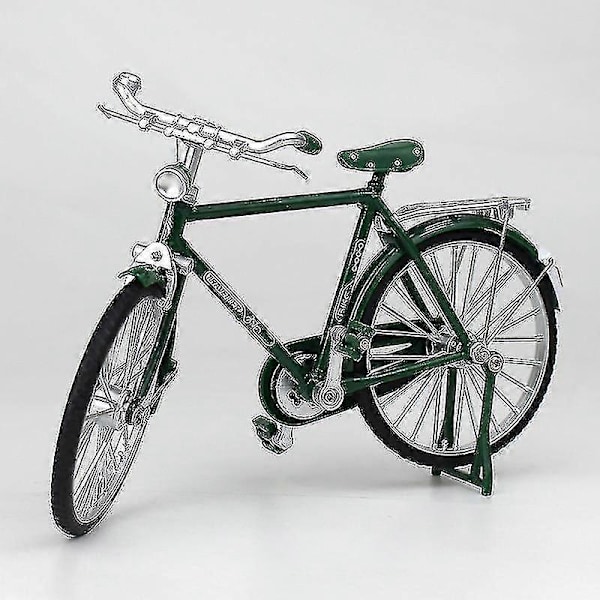 1:10 Legering Klassisk Retro Cykel Model Ornament Grøn DameStyle