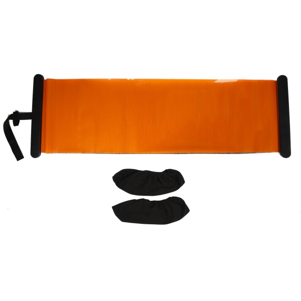 Yoga Fitness -liukumatto päätypysäytteillä Monitoiminen hiljainen urheiluliukumatto vartalon muotoiluun, oranssi