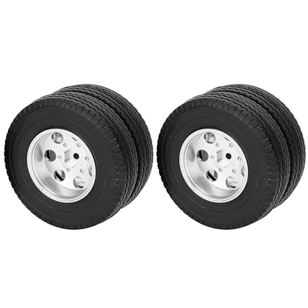 2 st RC-släpvagnsbakhjul Däck för Tamiya 1/14 Traktor Lastbil RC Klättrare Släpvagnsdelar