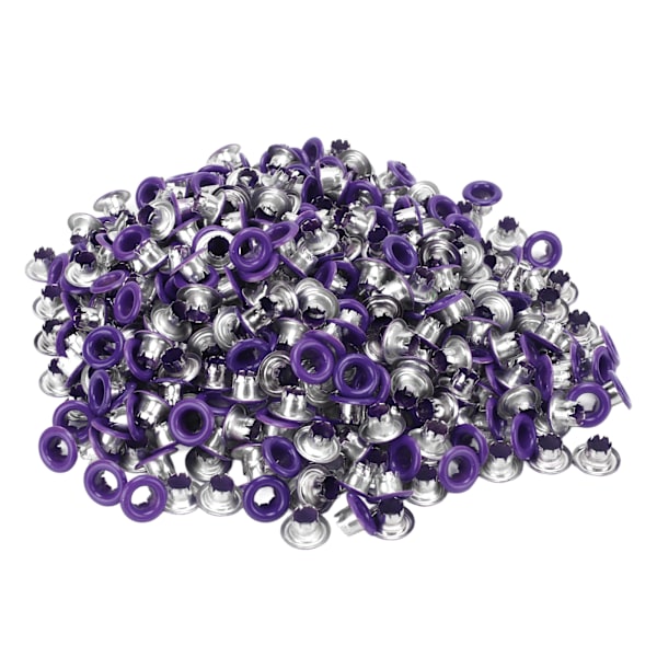500 stk trykknapper i jernmateriale, flate, glatte, lyse overflater, lette, fargerike syknapper YK4/5C32 (lilla)