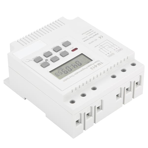 TM-163 Tre faser 380V Smart Digital Ukentlig Programmerbar Kontroll Strømtimerbryter