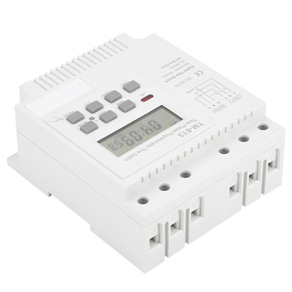 TM-163 Trefas 380V Smart Digital Veckoprogrammerbar Kontroll Strömbrytare