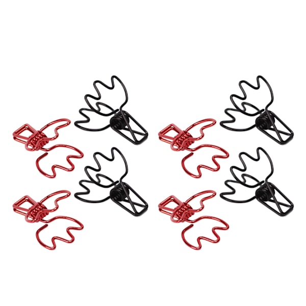 100 stk. Binder Clips Krone Form Sort Rød Metal Jern Hollow Design Mini Sjov Binder Clips til Dokumenter Billetter
