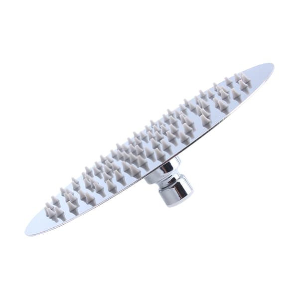 8 tommer 20 cm baderom krom stor rund blandebatteri fast regndusjhode
