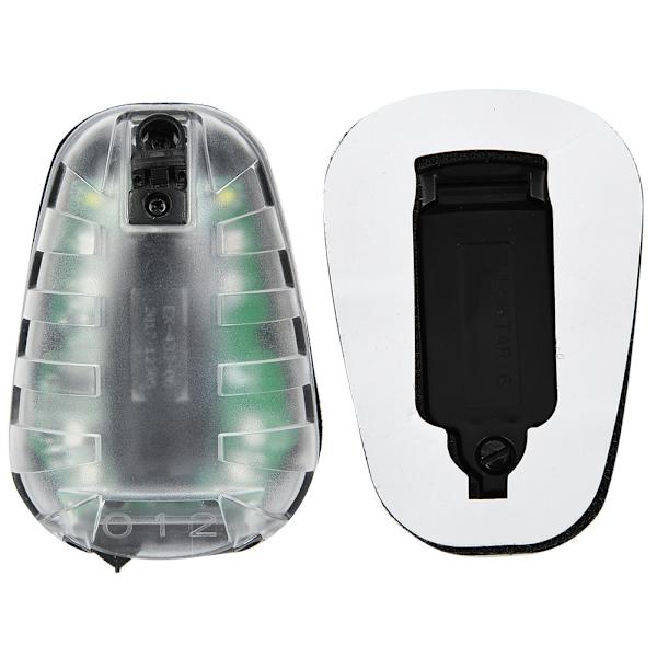 EX433-BK-GRØN Airsoft Tactics Survival IR Flash Vandtæt Mariehøne Lampe Sikkerheds Flash Light