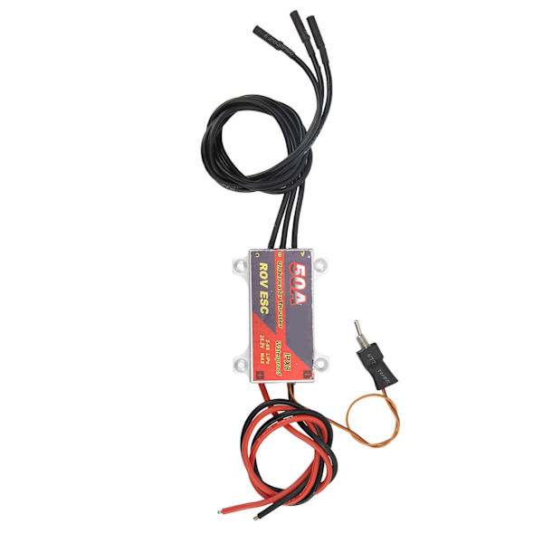 50A RC borstlös ESC 2‑6S IPX8 vattentät elektronisk hastighetsregulator med strömbrytare för RC undervattensdrivare