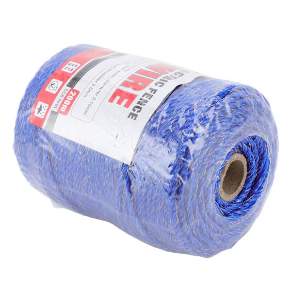 Elektrisk gjerde polywire 6 tråder rustfritt stål 200M poly wire for gårdbeskyttelse MLD-040F