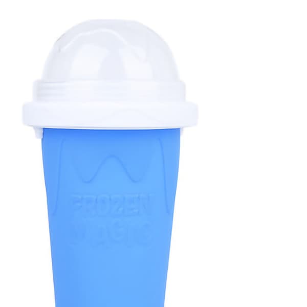 Snabbfryst kopp bärbar törstsläckare kiselgel is slushy maker kopp för DIY smoothie blå 400ml