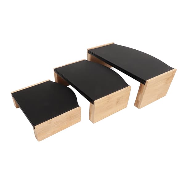 3 Stykker Smykke Display Stand Sæt Smykke Display Risers til Øreringe Ringe Halskæder Armbånd
