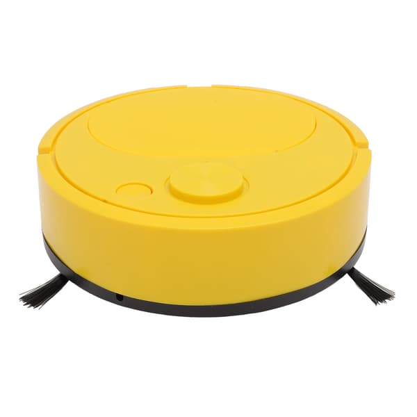 Robotstøvsuger Multifunksjonell USB-lading Mini Smart Feierobot for tregulv, fliser, tepper, gul