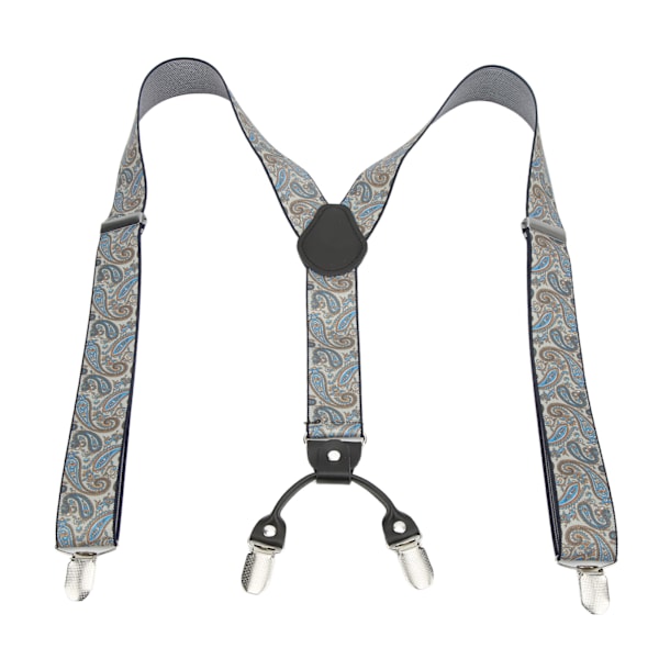 Herres seler 1,4x45,3in robuste holdbare metalclips Y-ryg stor komfort justerbare herre seler til voksne