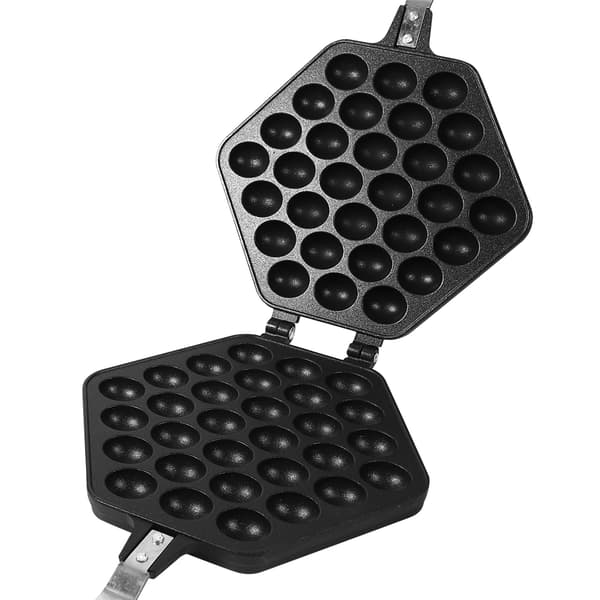 1x Aluminiumslegering Non-stick DIY Eggettes Pandekage Æg Boble Kage Bageform Plade Til Hjemmet