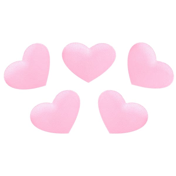 500 stk. pose svamphjerteformet dekorasjon bryllupsdag Valentinsdag festutstyr (2,1 cm rosa 500 stk. pose)