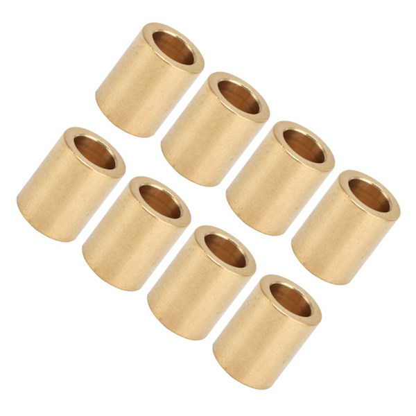 8 st självs潤滑ande mässingshylsor 8 mm hål X 12 mm OD X 15 mm längd Speciell lagerhylsa för mässingshylsglidare