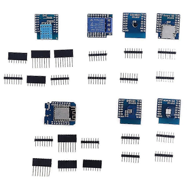 Esp8266 Pro D1 Wifi -kehityskortille Nodemcu Lua Ws2812 Rgb Dht1 Bmp180 Led-suoja nastoilla Wemos Mini Diy -sarjalle