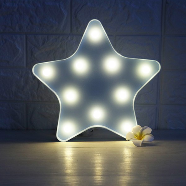 Koristeelliset LED Crescent Moon Star Cloud -yövalot lapsille ja aikuisille A A