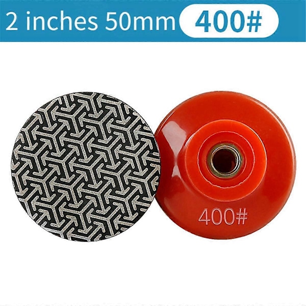 M14 gjenge 2 tommer 50 mm Diamant Håndpoleringsputer, 400