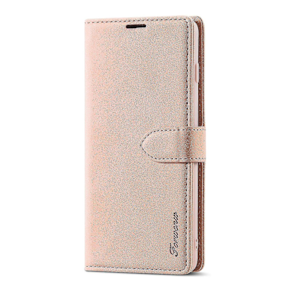 Forwenw Läderfodral för Samsung Galaxy S10+ Roséguld